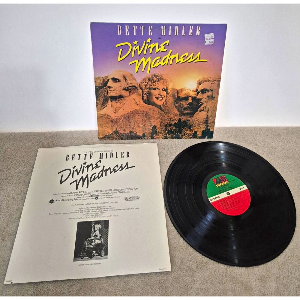 Bette Midler - Divine Madness Original Soundtrack Vinyl LP Atlantic SD 16022